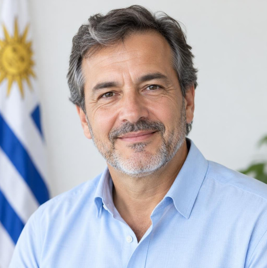 Portrait of a friendly man in his fifties with a short beard
